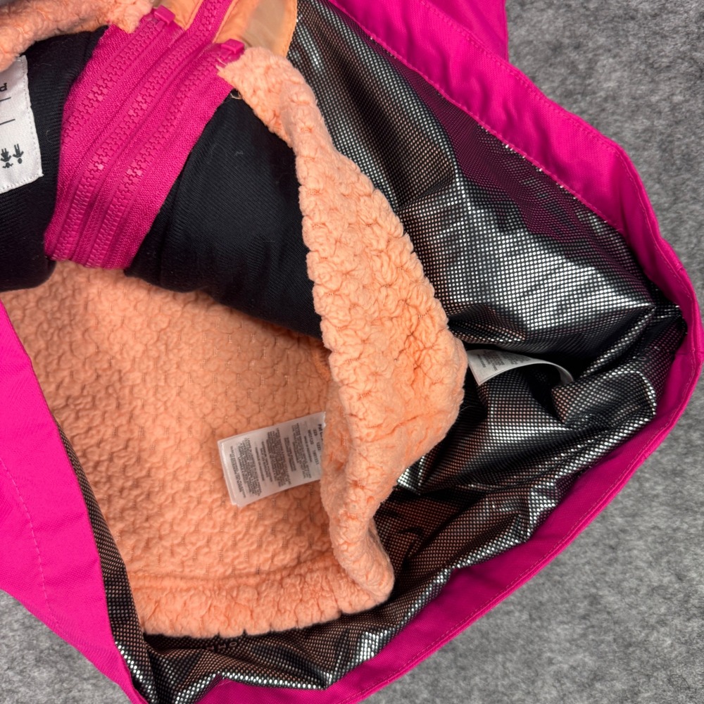 Columbia Kids XL 18/20 Interchange Jacket Pink Blue Omni-Heat Fleece WG1120 - Picture 5 of 11